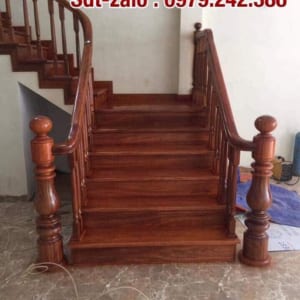 Cầu thang gỗ đẹp, cầu thang con tiện gỗ