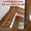 Cầu thang gỗ đẹp Hà Nôi. Cầu thang con tiện gỗ