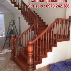 Báo giá cầu thang gỗ đẹp tại Hà Nội