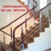 Cầu thang Inox tay vịn nhựa đẹp tại Hà Nội
