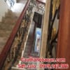 Cầu thang sắt tay vịn gỗ, cầu thang lan can sắt nghệ thuật