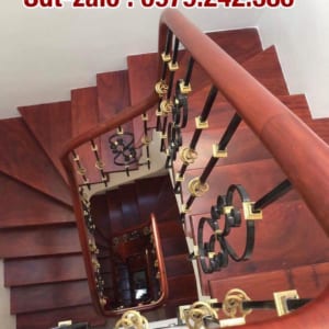 Lan can cầu thang sắt nghệ thuật