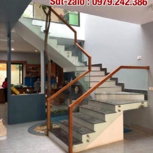 Cầu thang kính đẹp, cầu thang kính cường lực