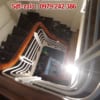 Cầu thang sắt tay vịn gỗ, lan can sắt tay vịn gỗ