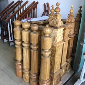100 mẫu trụ gỗ cầu thang đẹp
