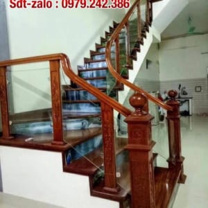 Cầu thang kính đẹp, cầu thang kính cường lực