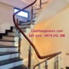 Báo giá cầu thang lan can kính, cầu thang kính đẹp, cầu thang kính gỗ