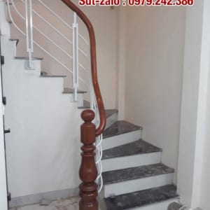 Báo giá cầu thang sắt, cầu thang sắt gỗ