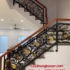 cầu thang sắt nghệ thuật tại Hà Nội