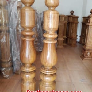 Trụ cái cầu thang gỗ lim Nam Phi