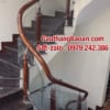 Cầu thang kính đẹp, cầu thang lan can kính cường lực