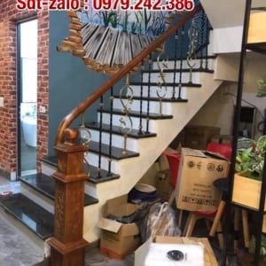 Cầu thang lan can sắt nghệ thuật