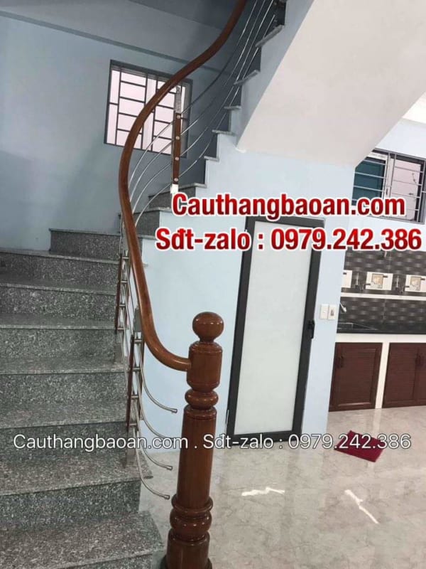 Cầu thang inox giá bao nhiêu, Cầu thang lan can inox ở Hà Nội