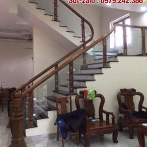 Cầu thang kính gỗ đẹp, Các mẫu cầu thang kính gỗ đẹp hiện đại