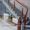 Báo giá lan can cầu thang kính, Cầu thang kính cường lực tay vịn gỗ hiện đại