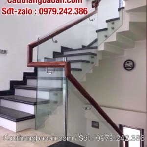Báo giá lan can cầu thang kính đẹp, Các mẫu cầu thang kính tại Hà Nội