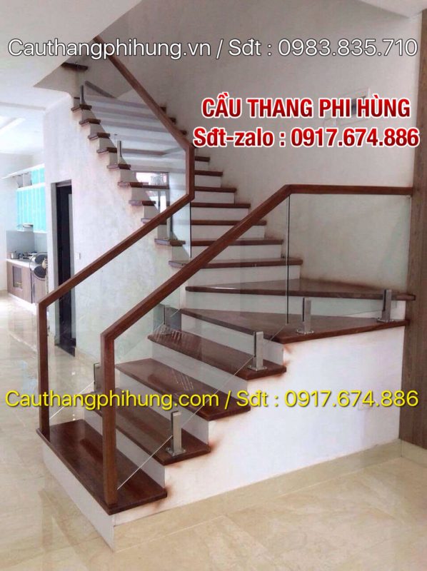 Top 199 mẫu cầu thang kính cường lực đẹp nhất tại Hà Nội , Các mẫu cầu thang lan can kính tay vịn gỗ đẹp nhất năm 2021