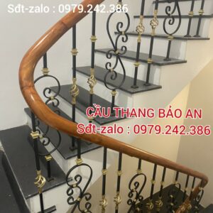 CẦU THANG SẮT NGHỆ THUẬT ĐẸP . CẦU THANG SẮT GỖ ĐẸP TẠI HÀ NỘI