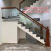 CẦU THANG KÍNH GỖ ĐẸP TẠI HÀ NỘI . MẪU CẦU THANG LAN CAN KÍNH ĐẸP